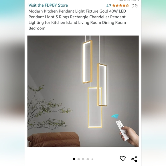 new gold chandelier - Picture 1 of 3